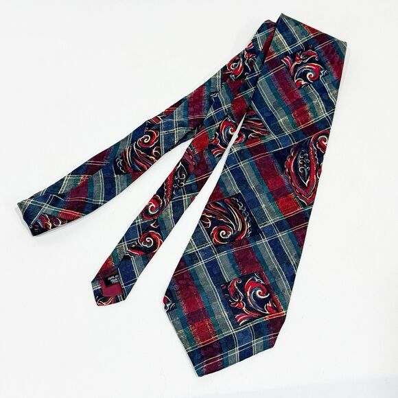 Alta Moda Montebello 100% Silk Men's Necktie Made in Italy Multicolor - Picture 10 of 15